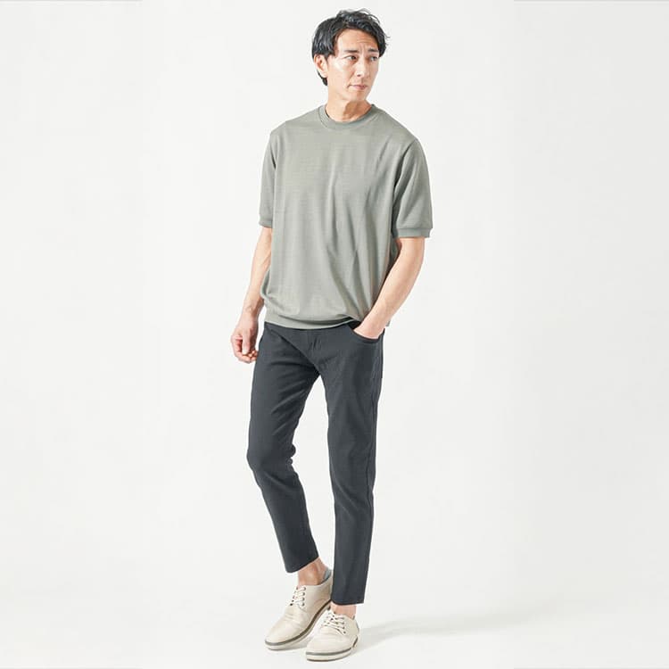 【極美品】ポールスミス　グラフィックニット トートバッグ　グレー　カーキ 極美品】ポールスミスグラフィックニット トートバッググレーカーキ