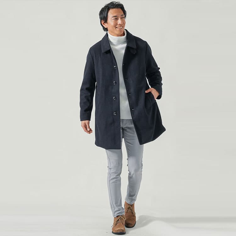 40代メンズにおすすめのスプリングコートのコーデ