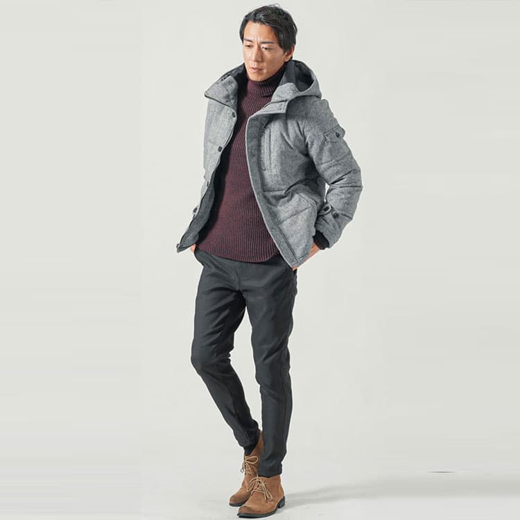 30代メンズにおすすめの冬の飲み会コーデの例