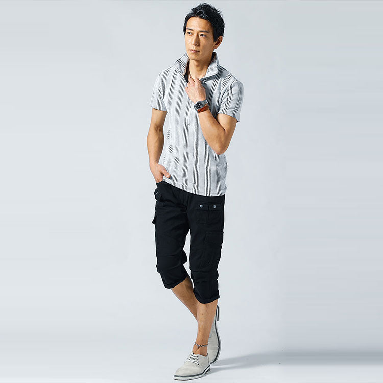 50代メンズにおすすめのポロシャツコーデの例