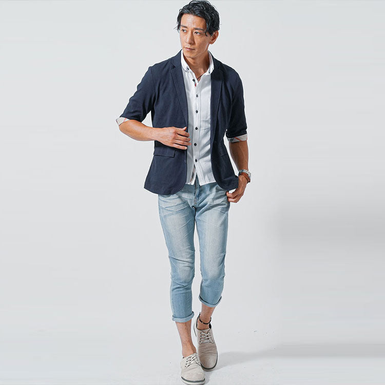 50代メンズにおすすめのポロシャツコーデの例