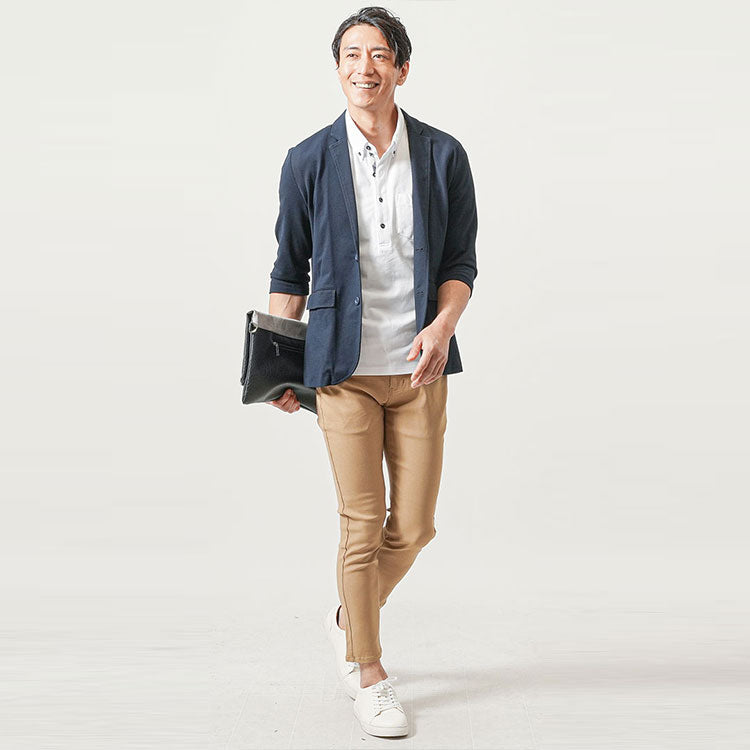 50代メンズにおすすめのポロシャツコーデの例