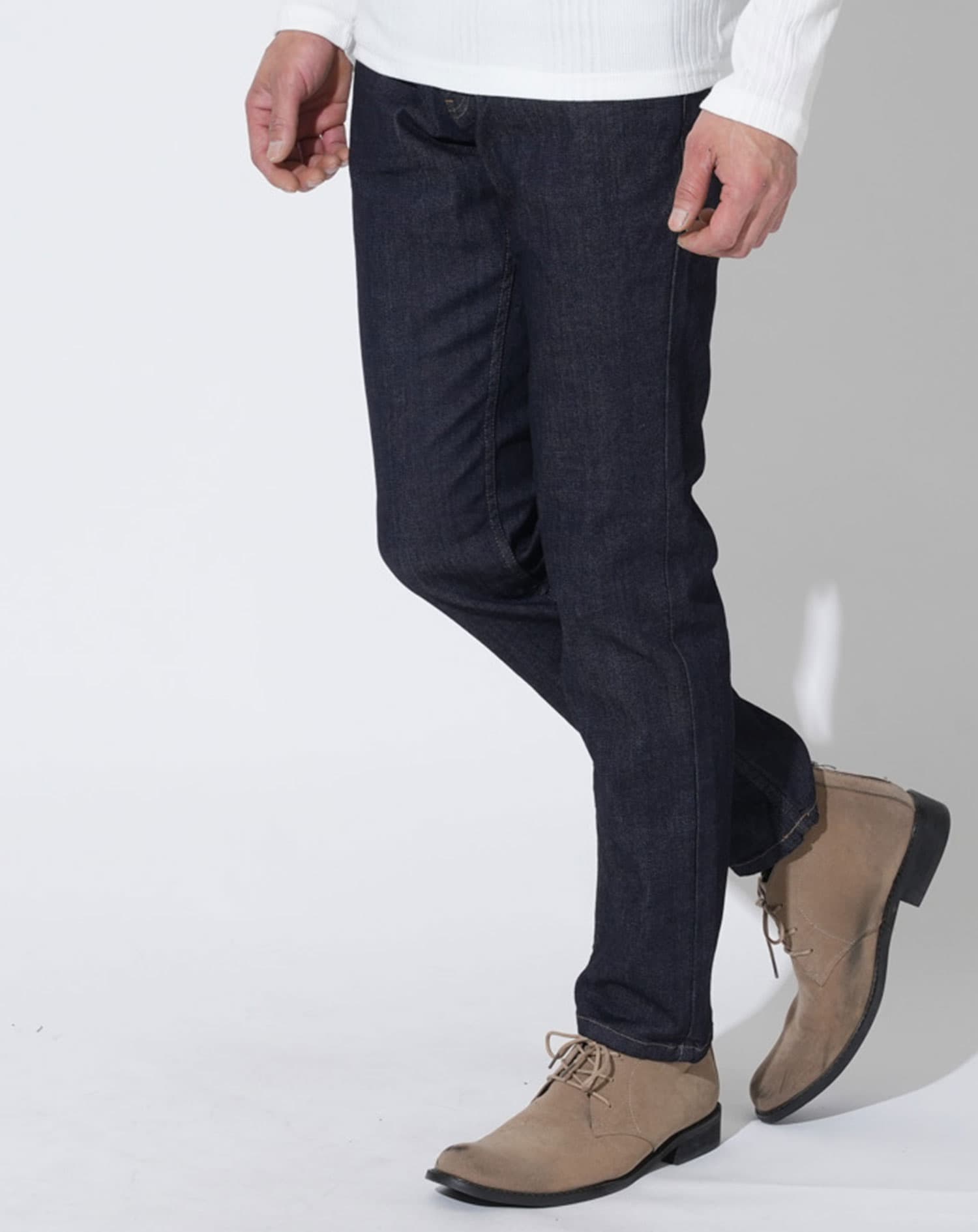 日本製 ハイブリッドストレッチデニムパンツ