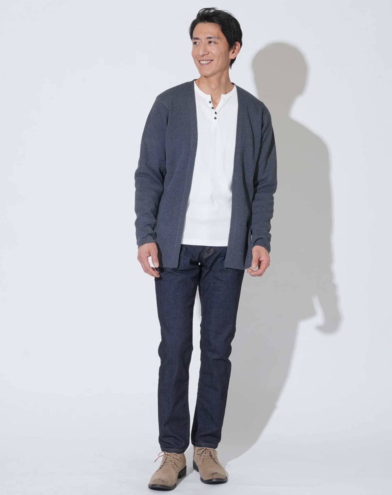 日本製 ハイブリッドストレッチデニムパンツ