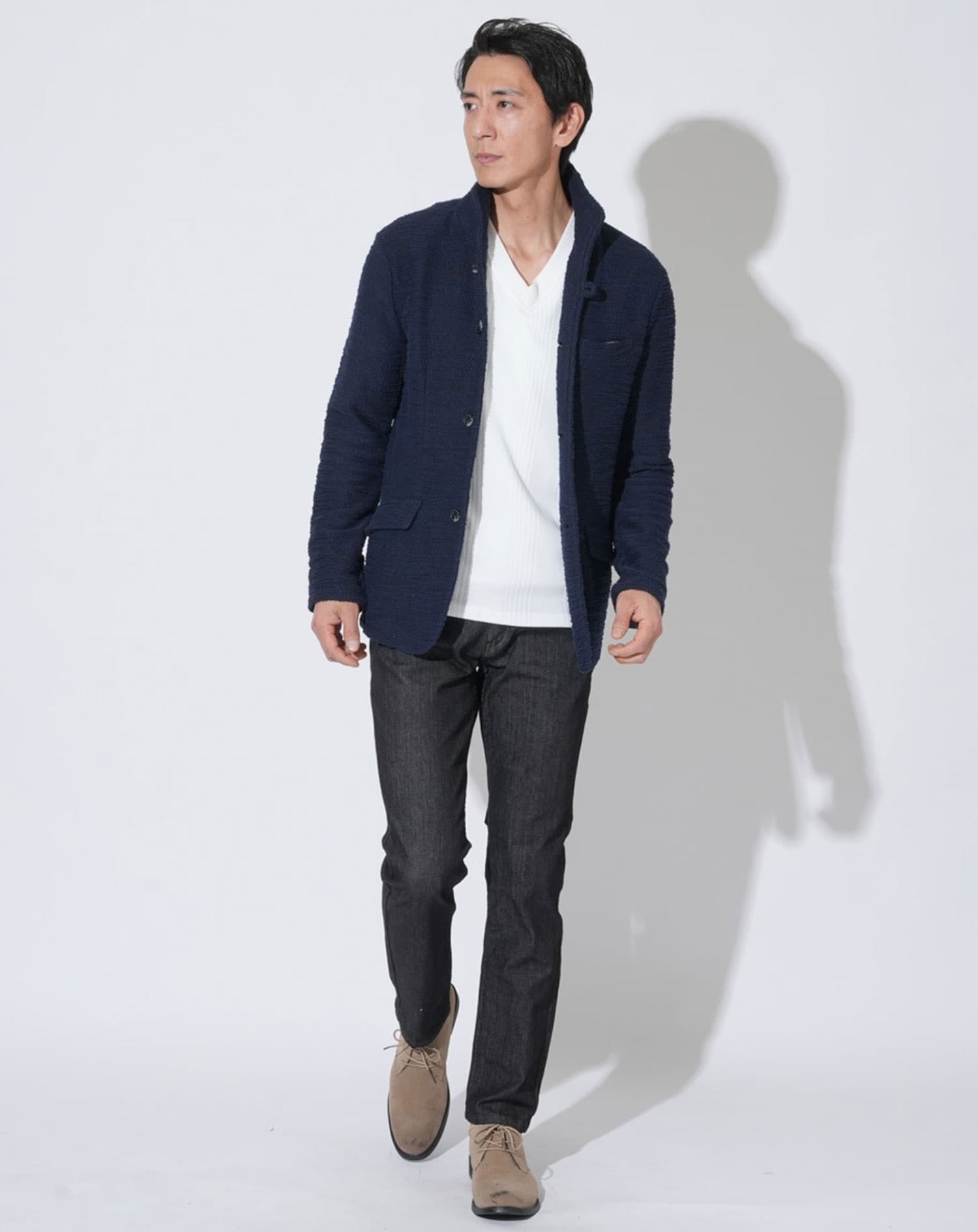 日本製 ハイブリッドストレッチデニムパンツ