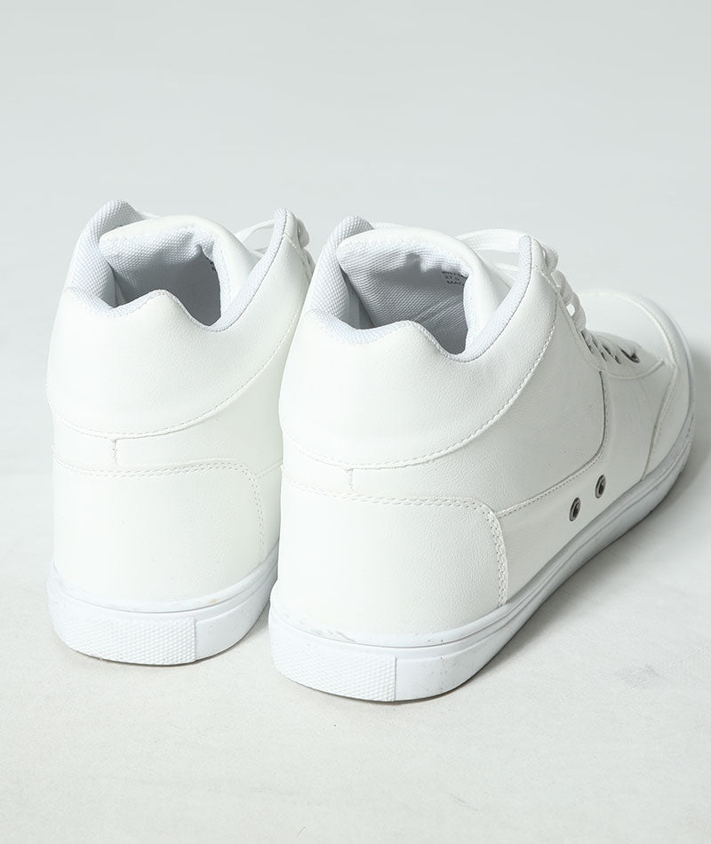 「サンプルセール品」PUレザーハイカットスニーカー