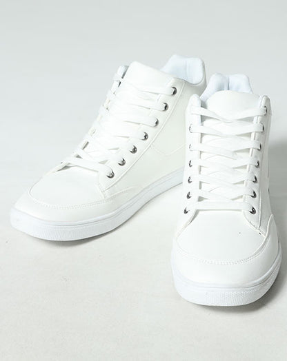 「サンプルセール品」PUレザーハイカットスニーカー