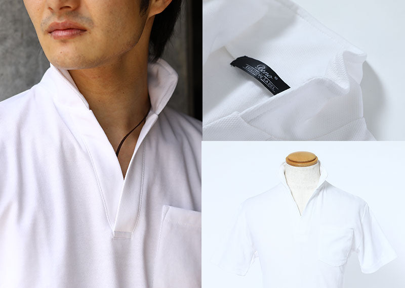 白ポロシャツ