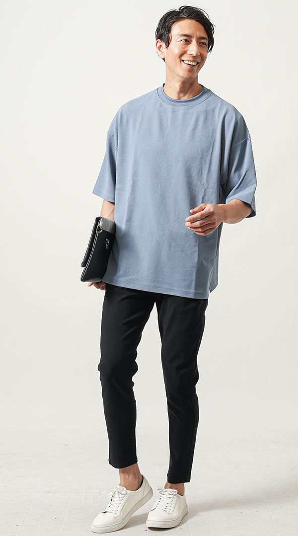 30代メンズにおすすめの夏デートコーデ　Tシャツ(カットソー)で親しみやすいカジュアルコーデ
